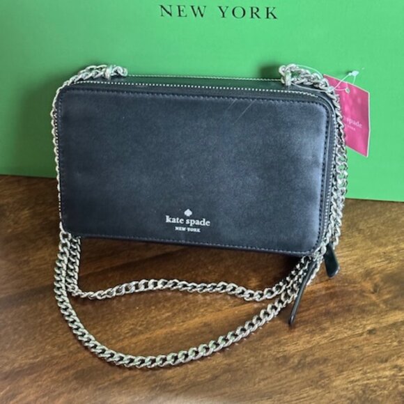 Kate Spade Frosty Chain Double Zip Crossbody - Penguin - Picture 2 of 10